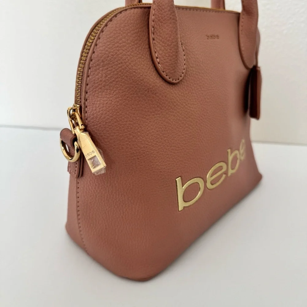Y2K bebe Medium Pink  Dome Top Handel Crossbody Strap Satchel